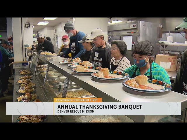 ⁣Denver Rescue Mission hosts annual Thanksgiving banquet