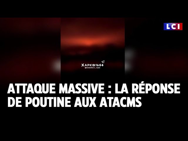 ⁣Attaque massive : la réponse de Poutine aux ATACMS｜LCI