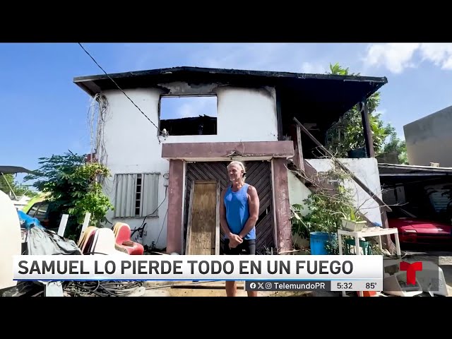 ⁣Sexagenario lo pierde todo tras incendio en su residencia en Barceloneta