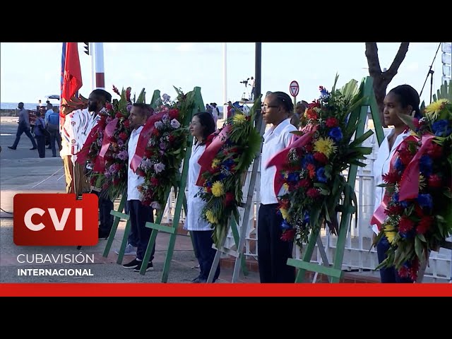 ⁣Presidente cubano lideró conmemoración a 153 años del fusilamiento de ocho estudiantes de medicina