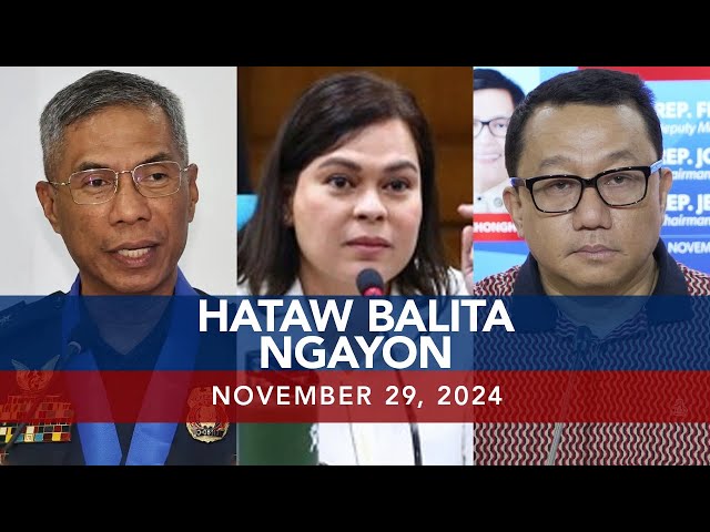 ⁣UNTV: Hataw Balita Ngayon | November 29, 2024