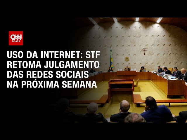 ⁣Uso da internet: STF retoma julgamento das redes sociais na próxima semana | CNN ARENA