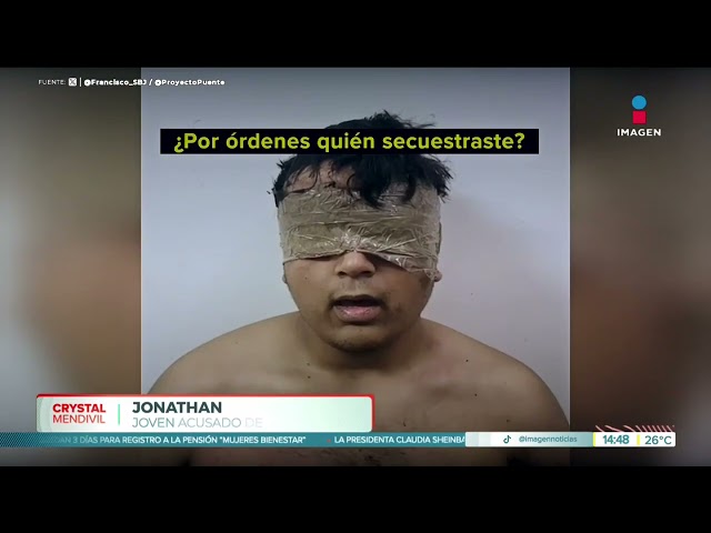 ⁣Jonathan pasó de víctima a ser acusado de secuestro en Sonora | Noticias con Crystal Mendivil