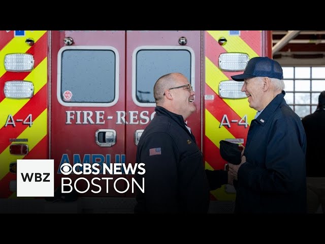 ⁣President Biden visits Nantucket firehouse with family on Thanksgiving