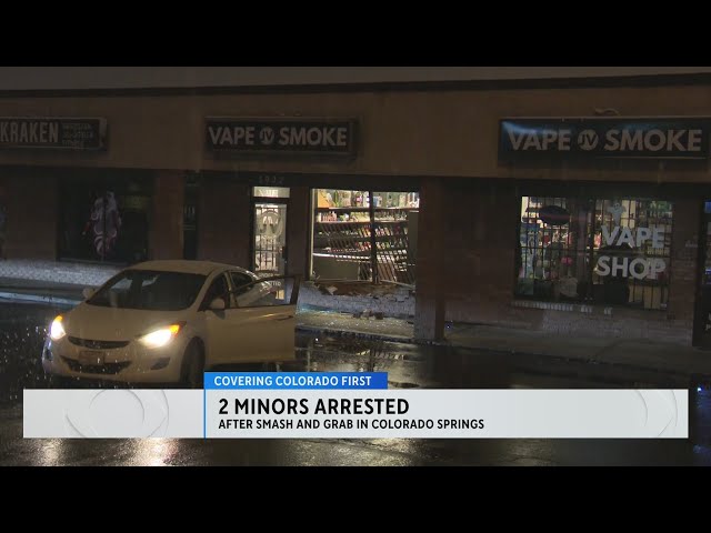 ⁣1 juvenile arrested in Colorado Springs smash-and-grab at vape shop