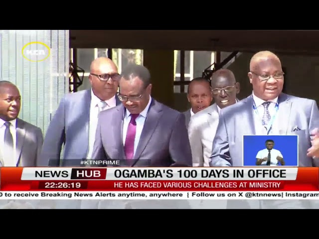 ⁣Edication CS Migos Ogamba's 100 days in office marked with various challenges