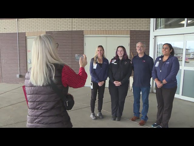 ⁣Heart attack survivor returns to UCHealth to thank Northern Colorado nurses who saved his life