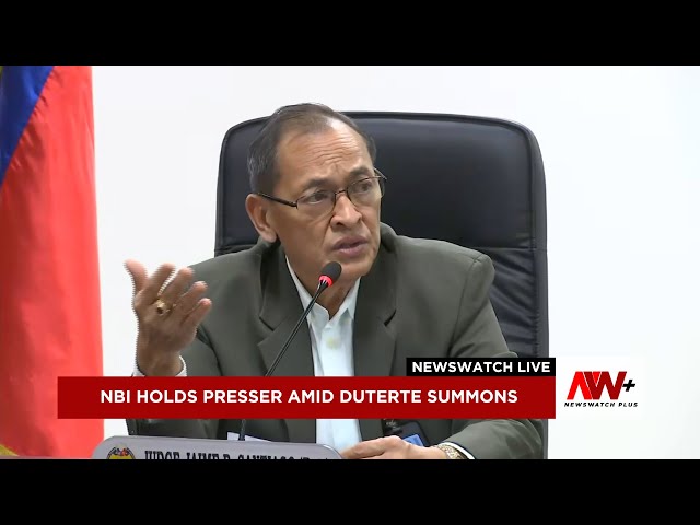 ⁣NBI holds presser amid Duterte summons | NewsWatch Live