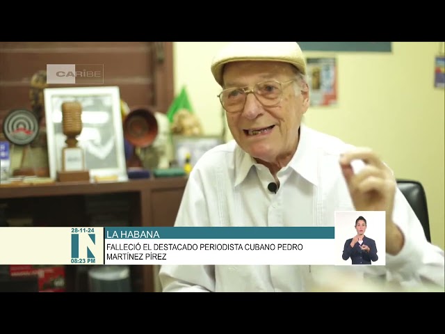 ⁣Lamenta Cuba partida física del periodista Pedro Martínez Pírez