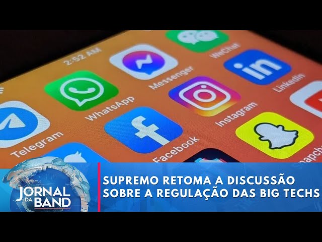 ⁣Supremo retoma a discussão sobre a regulação das big techs | Jornal da Band