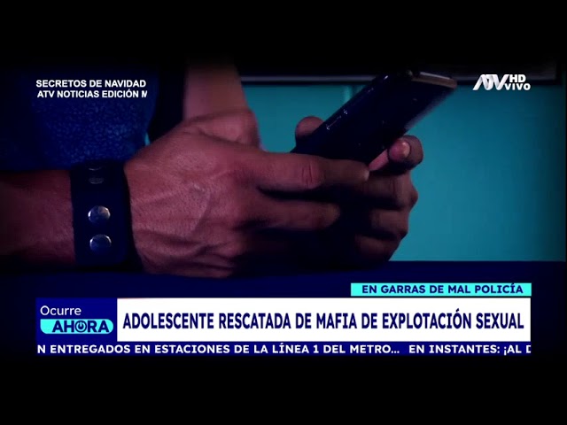 ⁣Menor es rescatada de mafia de explotación sexual tras caer en garras de mal policía