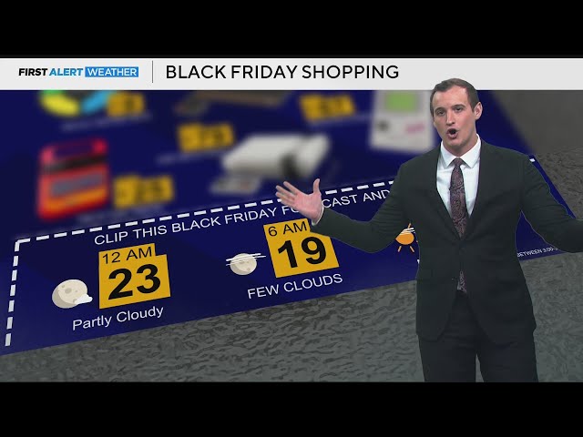 ⁣Bone chilling cold across Colorado for any overnight Black Friday shopping