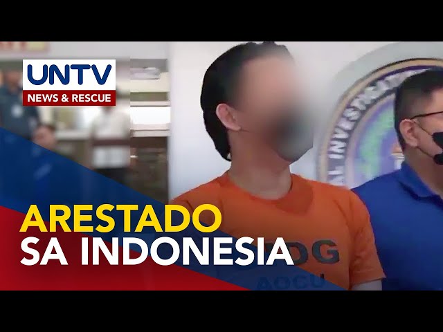 ⁣Filipino fugitive na nasa Interpol list dahil sa malawakang scam, naaresto sa Indonesia