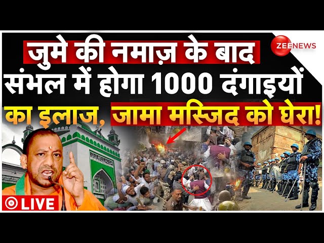 ⁣Big Action On Sambhal Muslims LIVE: जुमे के बाद होगा 1000 दंगाइयों का इलाज, जामा मस्जिद को घेरा!