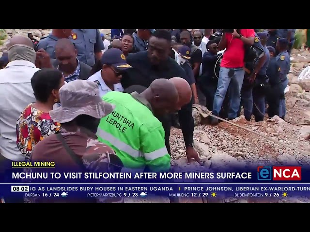 ⁣Mchunu to visit Stilfontein after more miners surface