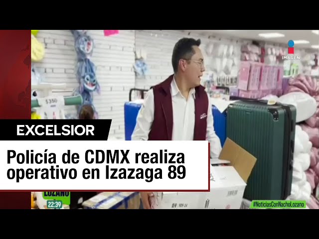 ⁣Por segunda vez, clausuran Plaza Izazaga 89 y decomisan productos chinos por piratería