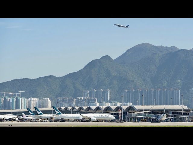 ⁣Hong Kong Intl Airport's three-runway system goes into operation