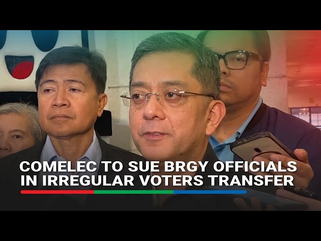 ⁣Comelec to sue barangay officials in irregular voters transfer