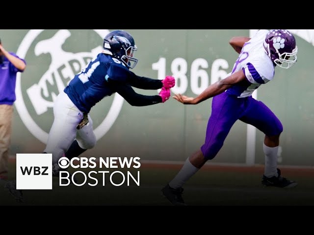 ⁣High school football teams face off on Thanksgiving day rivalries in Massachusetts