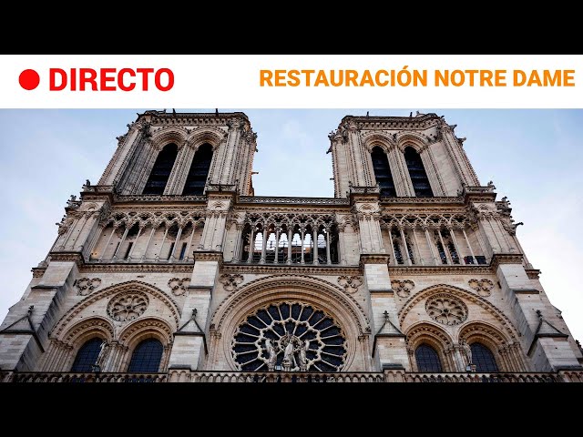 ⁣FRANCIA  EN DIRECTO: MACRON visita la CATEDRAL de NOTRE DAME antes de su REAPERTURA | RTVE Noticias