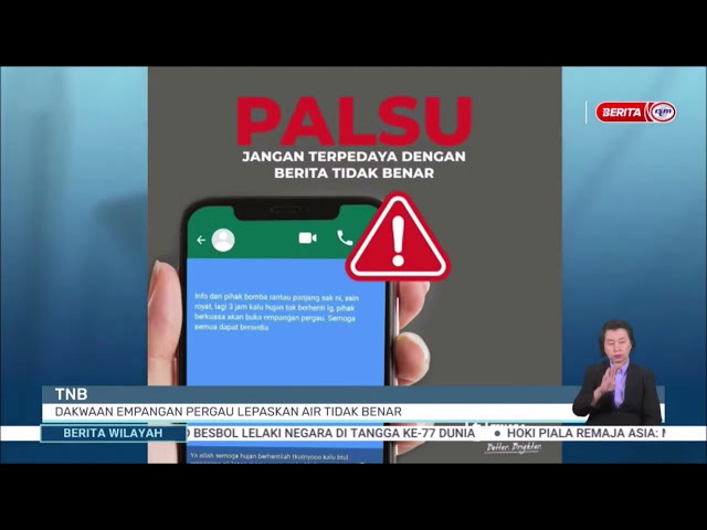 ⁣29 NOV 2024 BERITA WILAYAH – TNB: DAKWAAN EMPANGAN PERGAU LEPASKAN AIR TIDAK BENAR