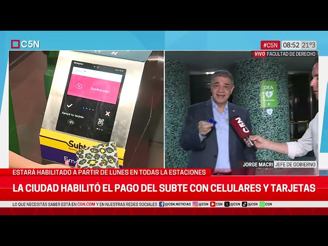 ⁣LA CIUDAD HABILITÓ el PAGO del SUBTE con CELULARES y TARJETAS