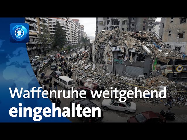 ⁣Israel und Hisbollah: Waffenruhe wird weitgehend eingehalten