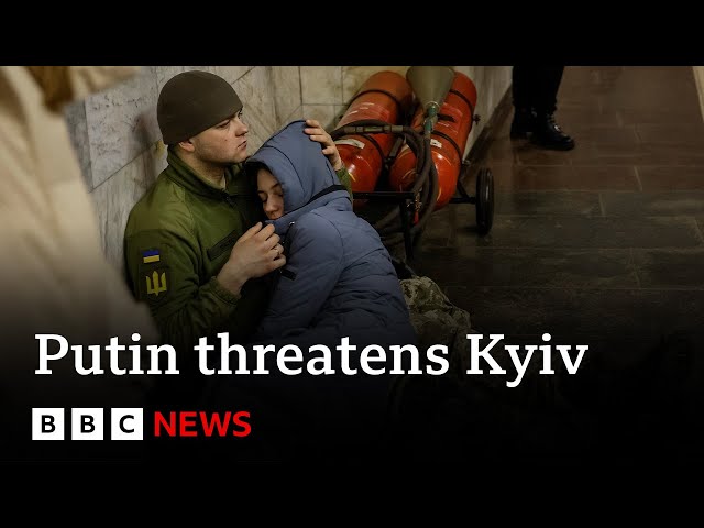 ⁣Putin threatens Kyiv with new missile after striking energy grid | BBC News