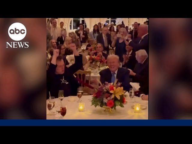 ⁣Donald Trump and Elon Musk spend Thanksgiving at Mar-a-Lago