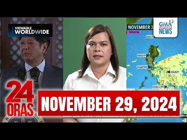 ⁣24 Oras Express: November 29, 2024 [HD]