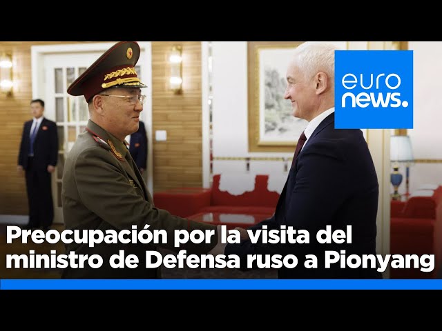 ⁣El ministro de Defensa ruso visita Corea del Norte para conversar con líderes militares y políticos