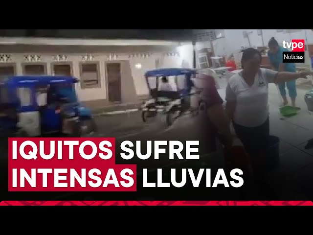 ⁣Iquitos: intensas lluvias causan inundaciones, cortes de luz y ponen en riesgo hospital