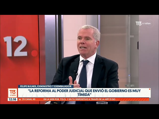 ⁣Felipe Bulnes: "La reforma al Poder Judicial que envió el Gobierno es muy tímida"