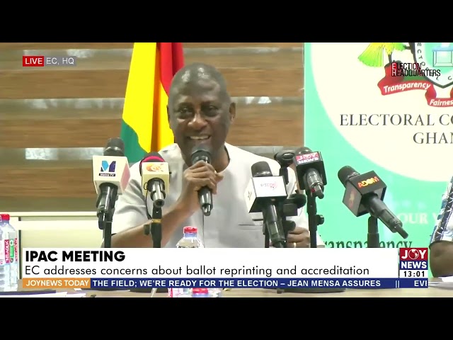 ⁣IPAC Meeting: EC addresses concerns about ballot reprinting and accreditation