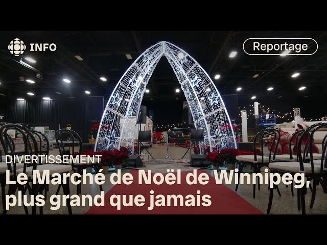 ⁣Ouverture du marché de Noël de Winnipeg