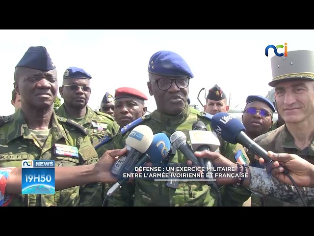 ⁣Défense : un exercice militaire entre l'armée ivoirienne et française