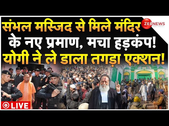 ⁣Sambhal Mosque Survey Big Breaking News LIVE : संभल मस्जिद से मिले मंदिर के नए सबूत, मचाी खलबली!