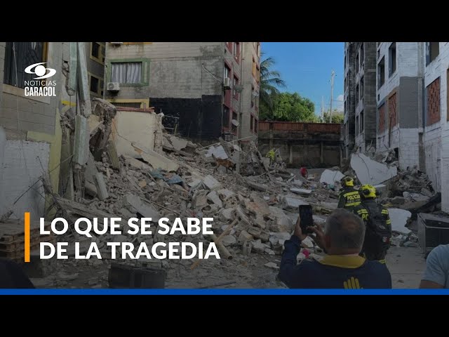 ⁣¿Qué se sabe del desplome de un edificio en Barranquilla que dejó una persona fallecida?