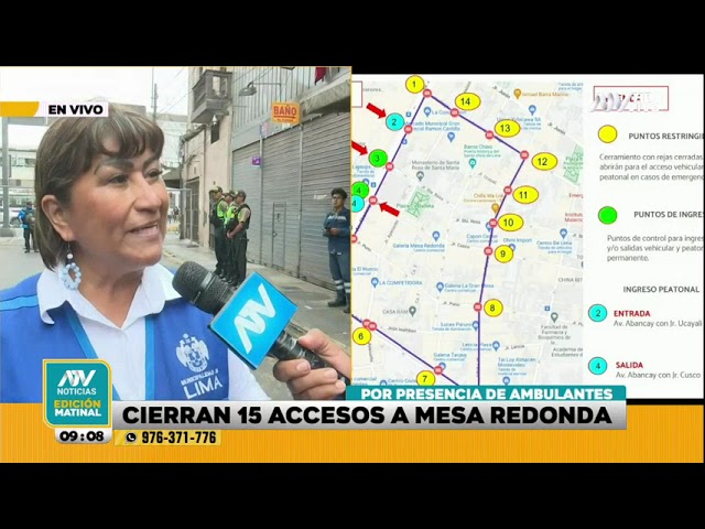 ⁣Cierran 15 accesos a Mesa Redonda para evitar presencia de ambulantes