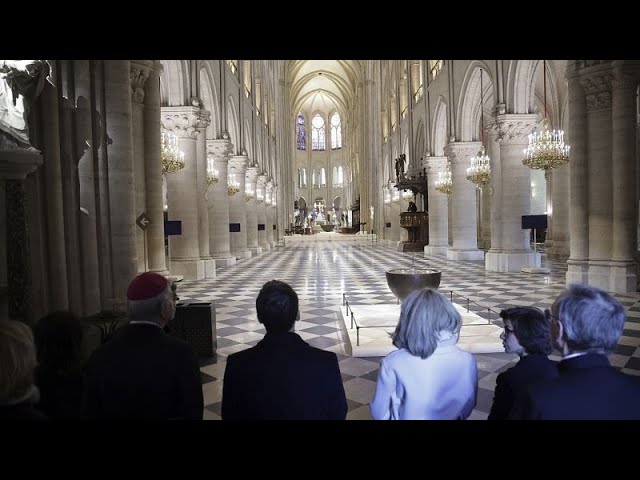 ⁣Cinq ans après son incendie, Notre-Dame se dévoile avant sa réouverture au public