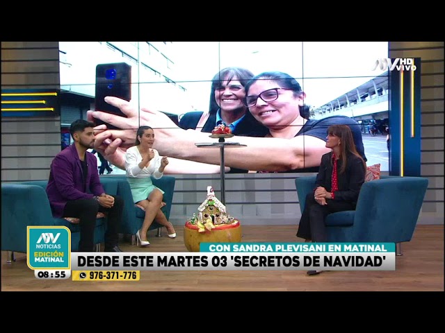 ⁣Sandra Plevisani cuenta en vivo detalles de su nuevo segmento 'Secretos de Navidad' en ATV