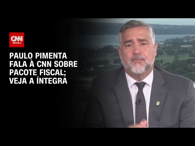 ⁣Paulo Pimenta Fala à CNN sobre pacote fiscal; veja a íntegra | CNN 360º