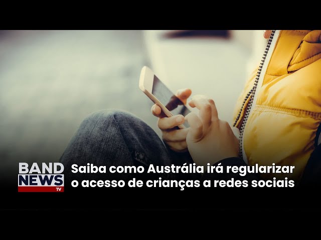 ⁣Austrália proíbe redes sociais para menores de 16 anos | BandNewsTV