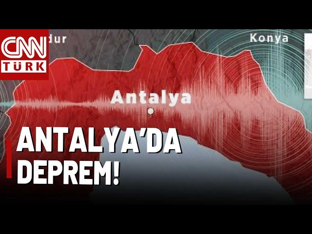 ⁣SON DAKİKA  Antalya'da 4,8 Büyüklüğünde Deprem Meydana Geldi!