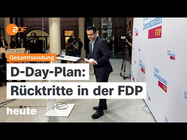 ⁣heute 19 Uhr vom 29.11.24 Rücktritte bei FDP, Stellenabbau in der Industrie, Proteste in Georgien