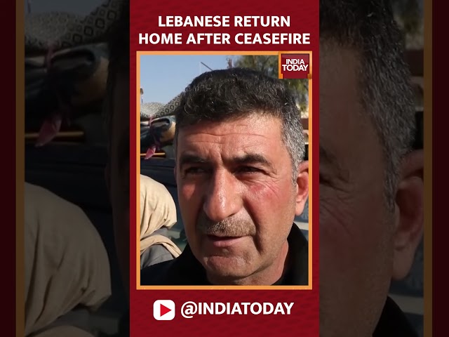 ⁣Lebanese Return Home After Ceasefire | India Today