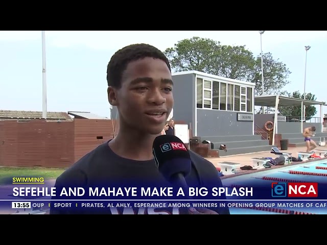 ⁣Swimming | Sefehle and Mahaye make a big splash