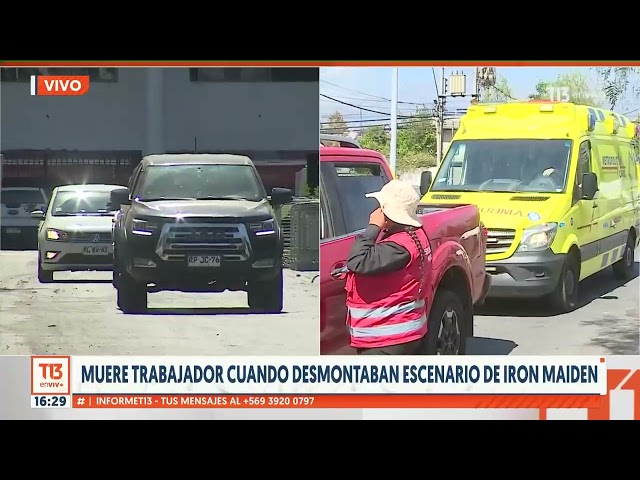 ⁣Muere trabajador cuando desmontaban escenario de Iron Maiden en el Estadio Nacional