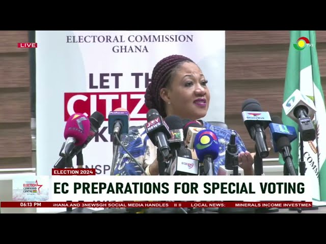 ⁣#Election2024: EC meets the press on preparations for Special Voting