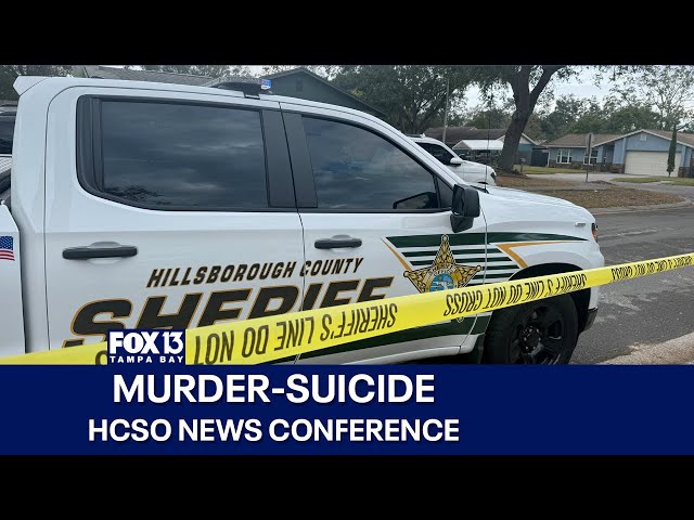 ⁣HCSO news conference on murder-suicide in Lutz